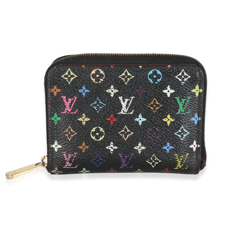 Louis Vuitton Black Multicolor Monogram Canvas Zippy Coin Purse
