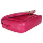 Chanel Dark Pink Lambskin Medium Simply Flap Bag