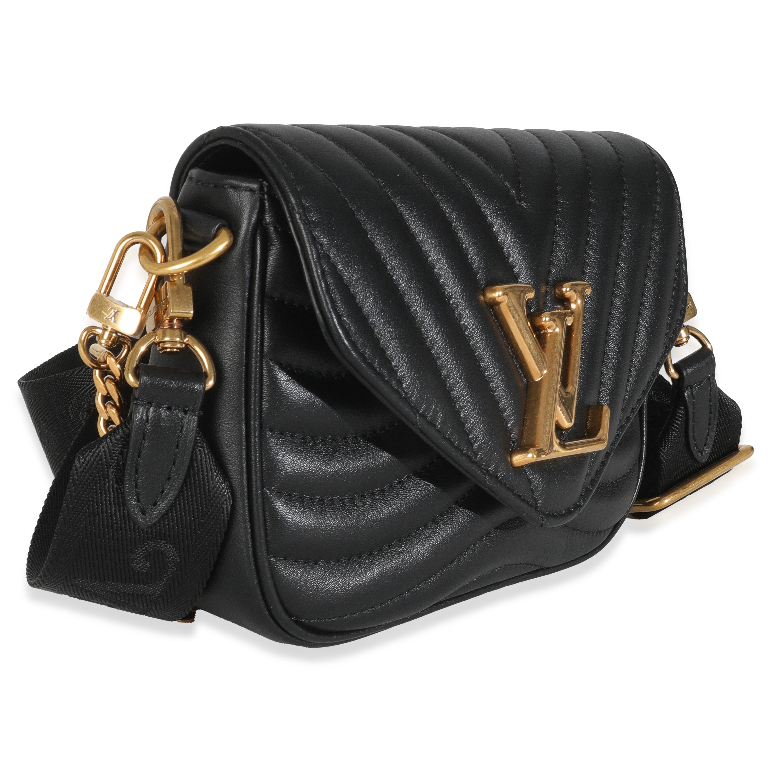 Louis Vuitton Black Calfskin New Wave Multi Pochette
