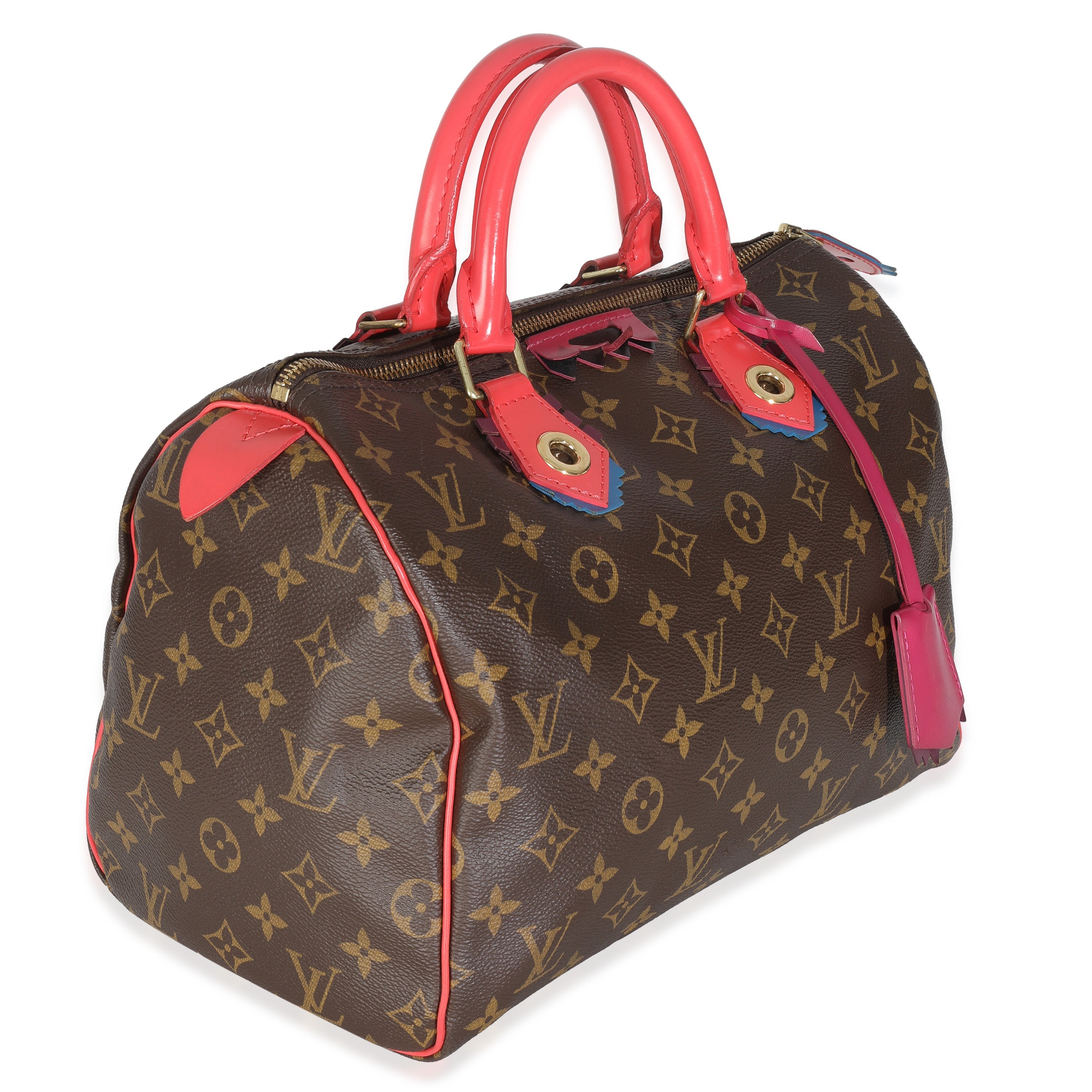 Louis Vuitton Flamingo Monogram Canvas Totem Speedy 30