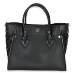 Louis Vuitton Black Calfskin Monogram Tufting On My Side MM