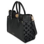 Louis Vuitton Black Calfskin Monogram Tufting On My Side MM