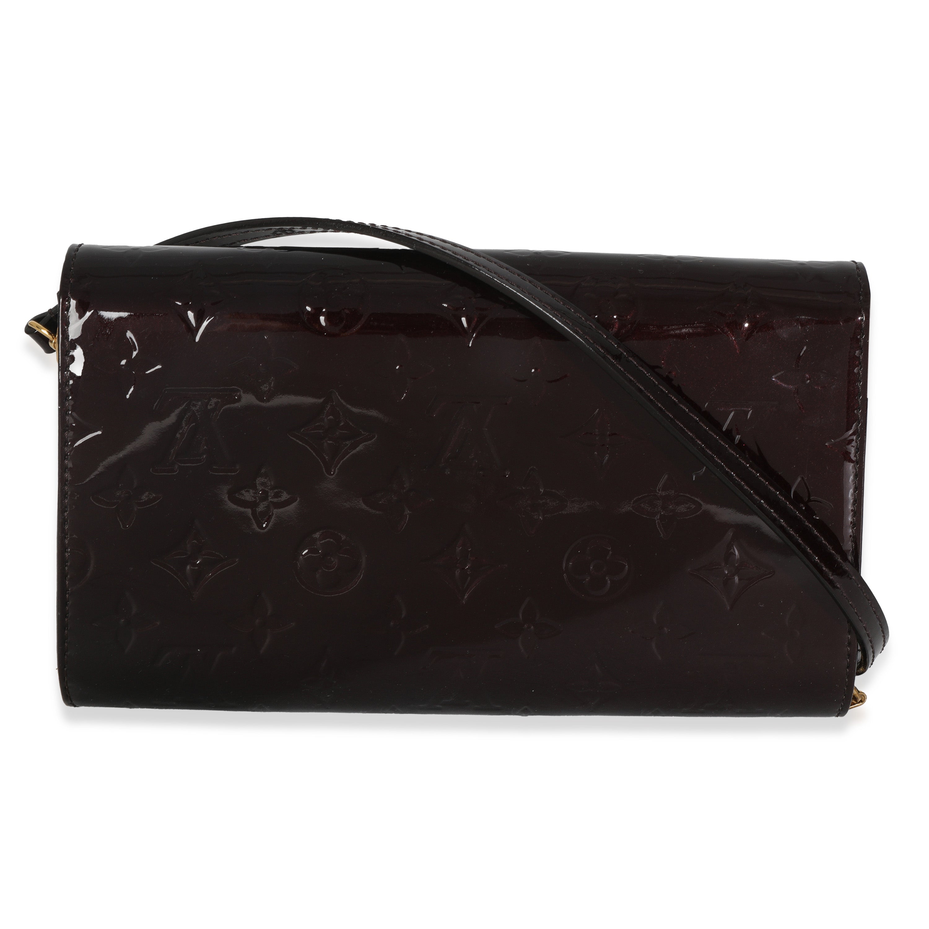 Louis Vuitton Amarante Monogram Vernis Ana Clutch