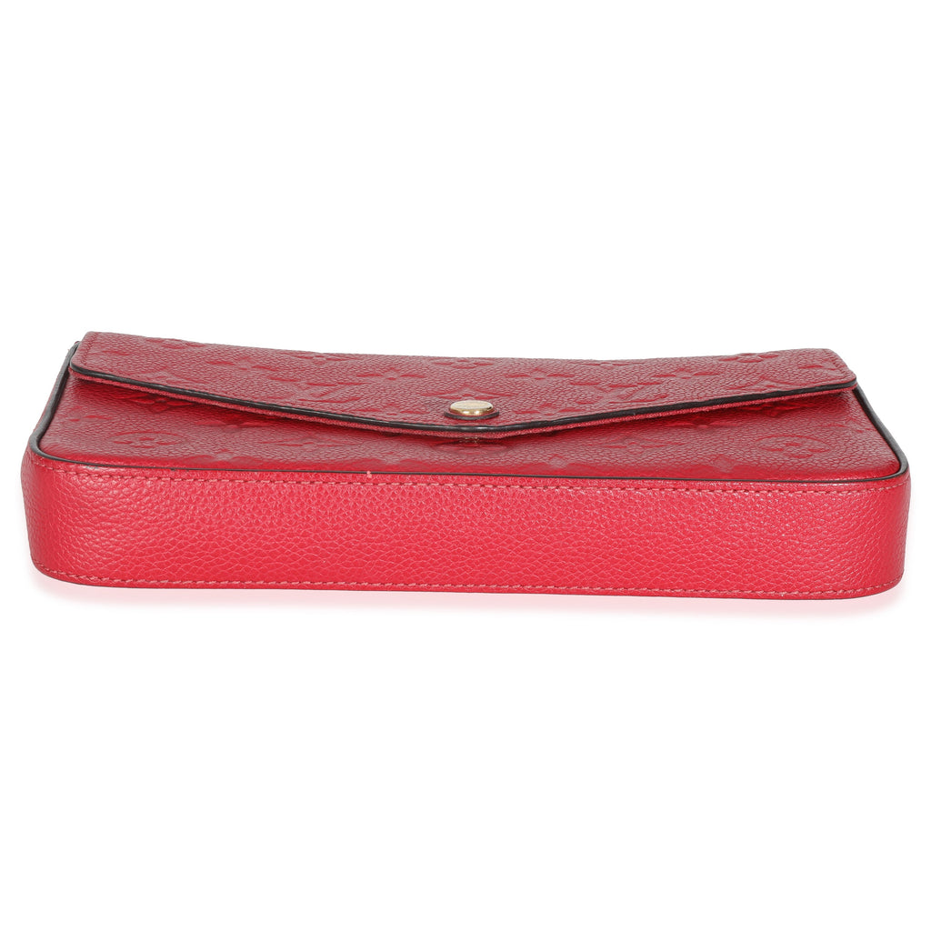 Louis Vuitton Scarlet Monogram Empreinte Felicie Pochette