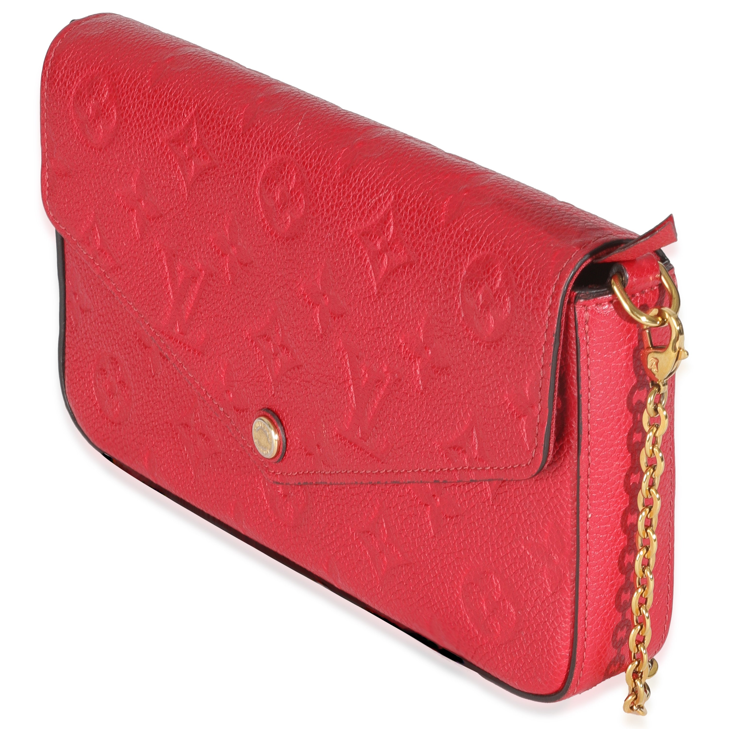 Louis Vuitton Scarlet Monogram Empreinte Felicie Pochette