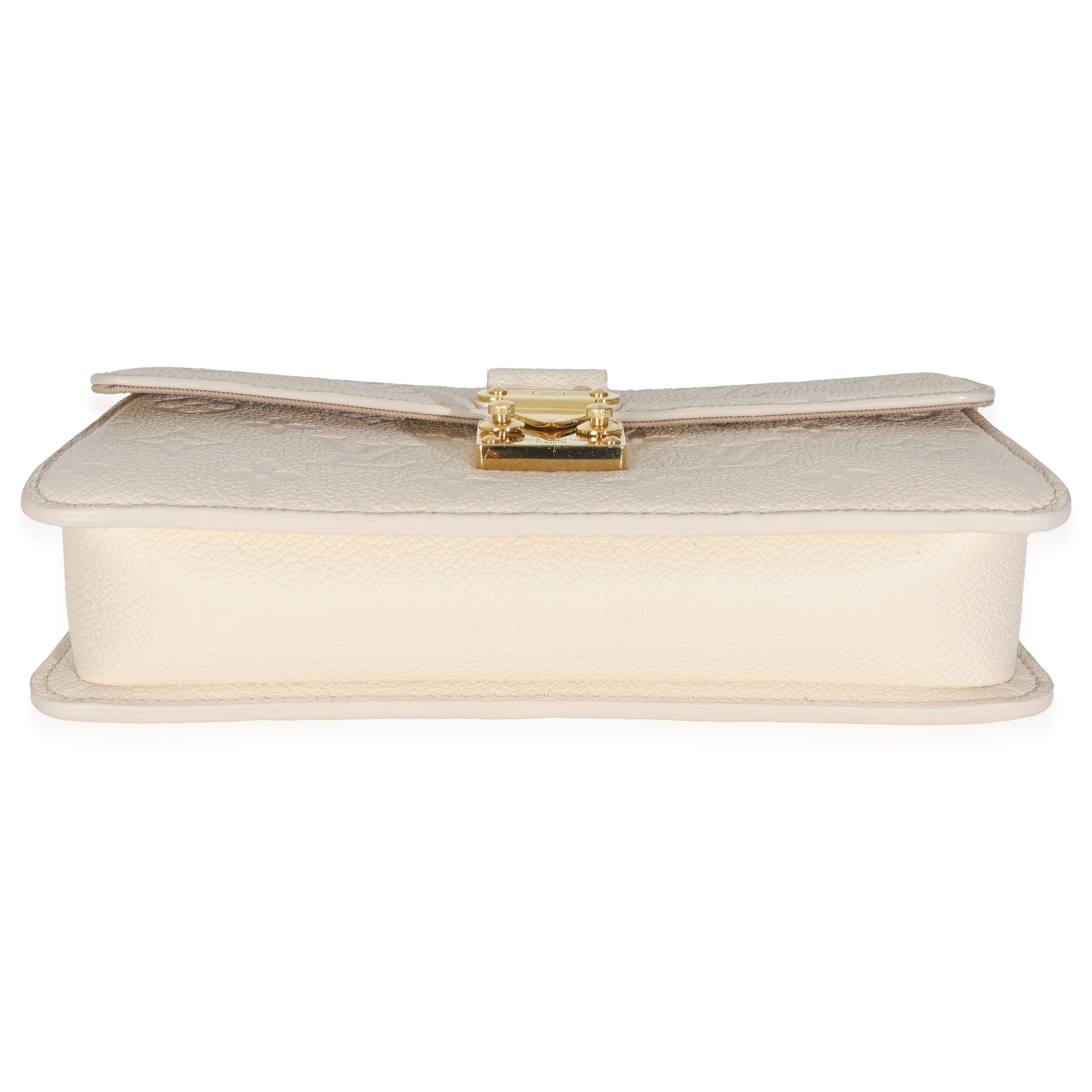 Louis Vuitton Monogram Empreinte Cream Wallet On Chain Metis