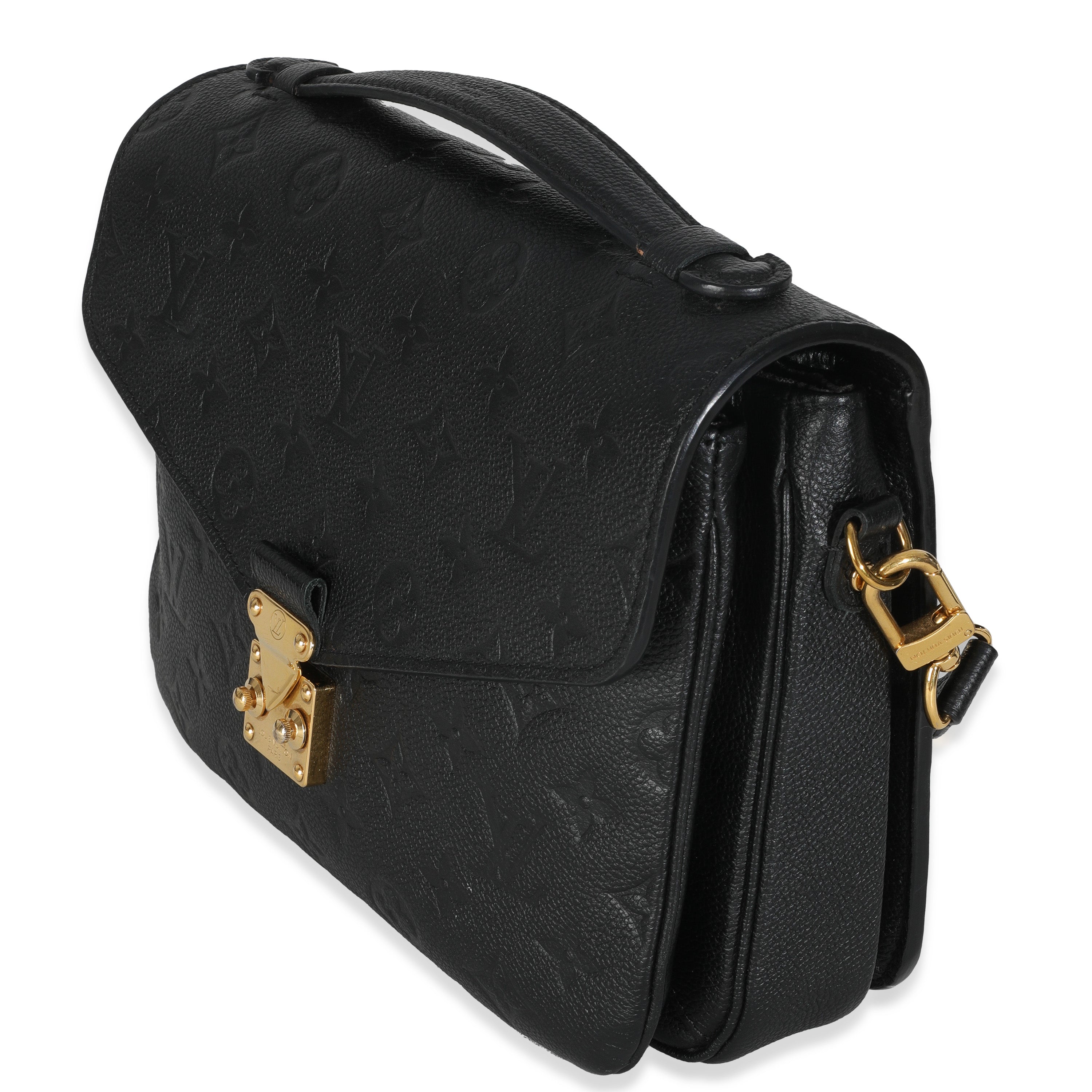 Louis Vuitton Black Monogram Empreinte Pochette Metis