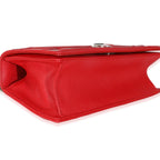 Christian Dior Red Grained Calfskin Small Diorama Flap Bag