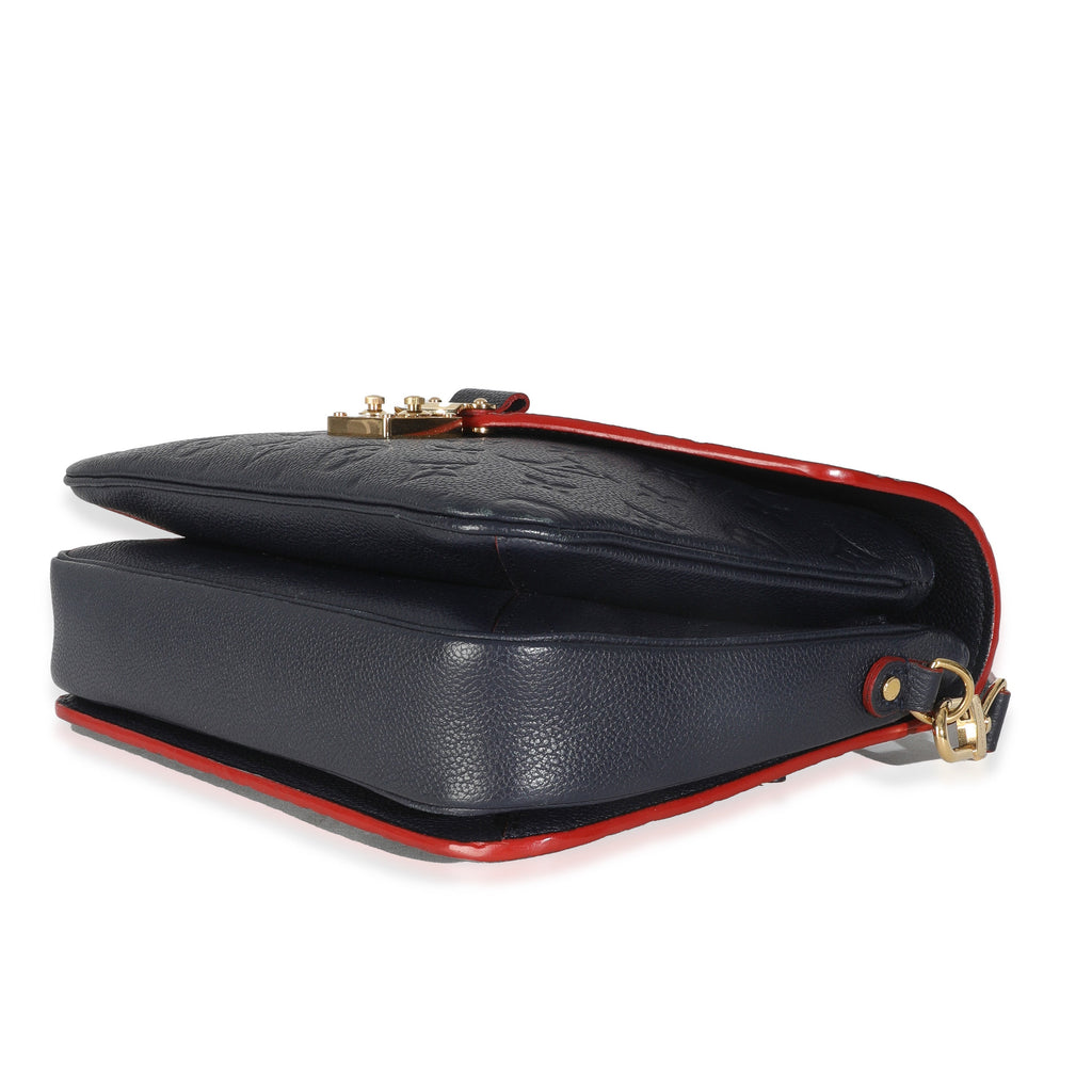 Louis Vuitton Marine Rouge Monogram Empreinte Pochette Metis