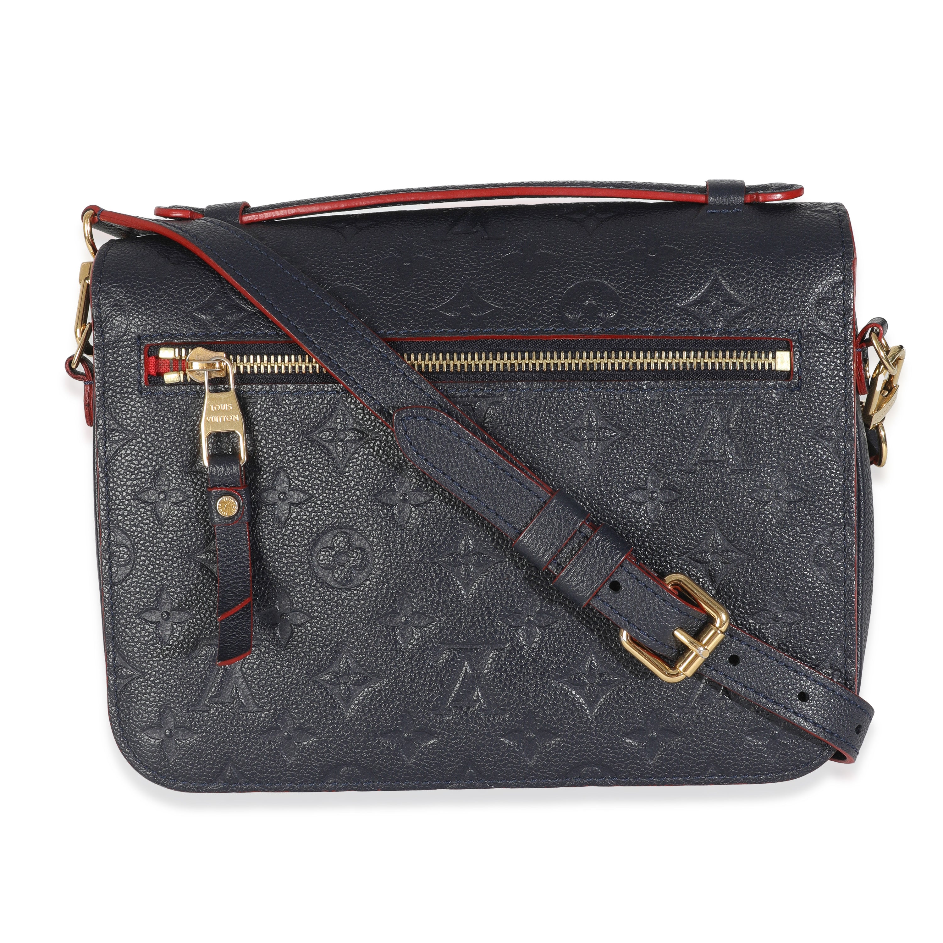 Louis Vuitton Marine Rouge Monogram Empreinte Pochette Metis