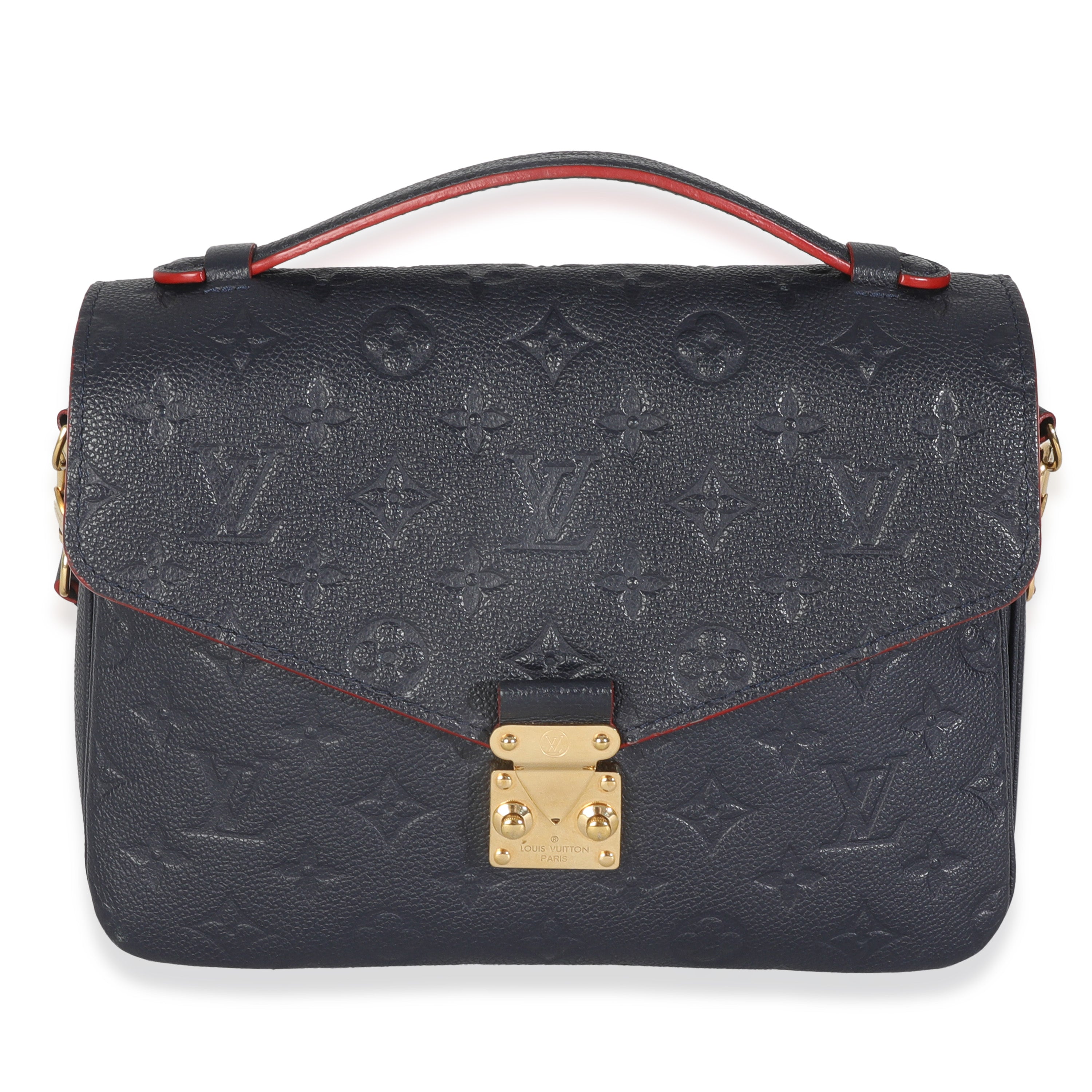 Louis Vuitton Marine Rouge Monogram Empreinte Pochette Metis