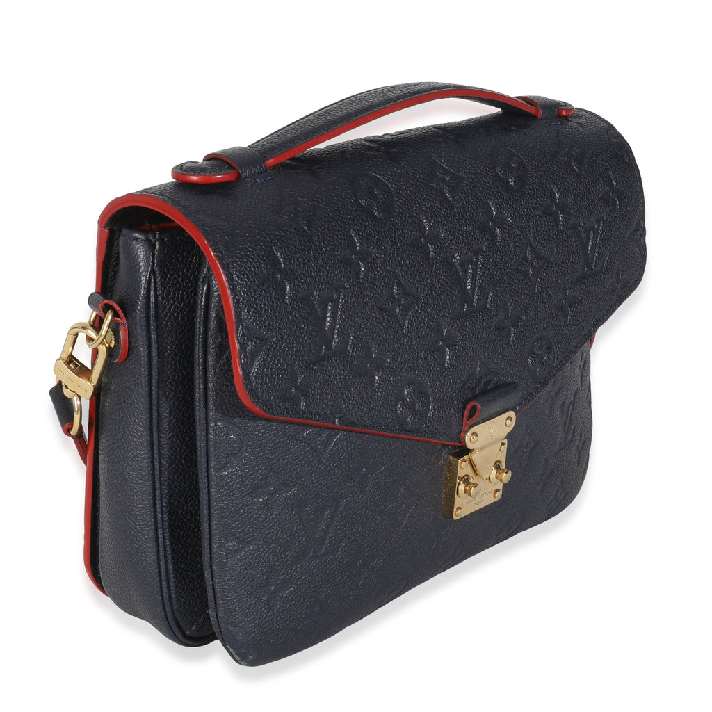 Louis Vuitton Marine Rouge Monogram Empreinte Pochette Metis
