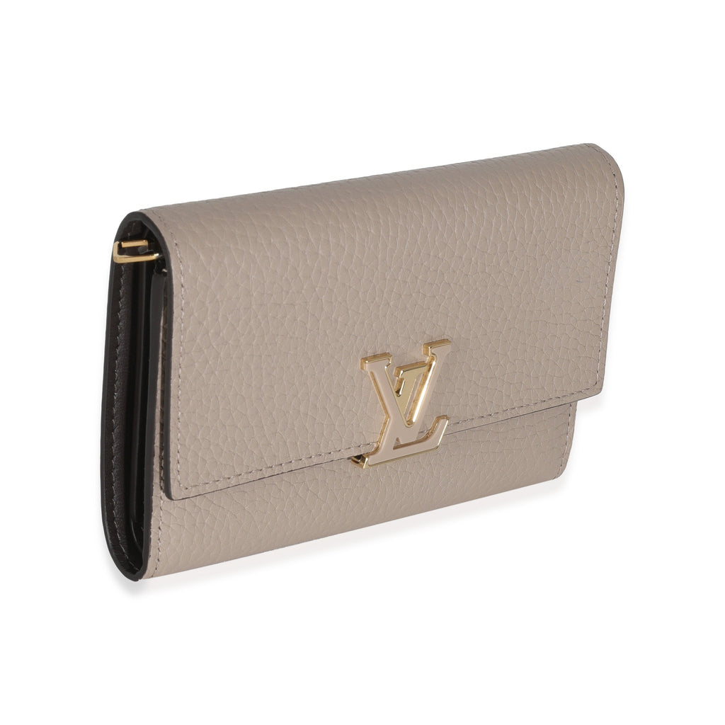 Louis Vuitton Galet Taurillon Capucines Compact Wallet