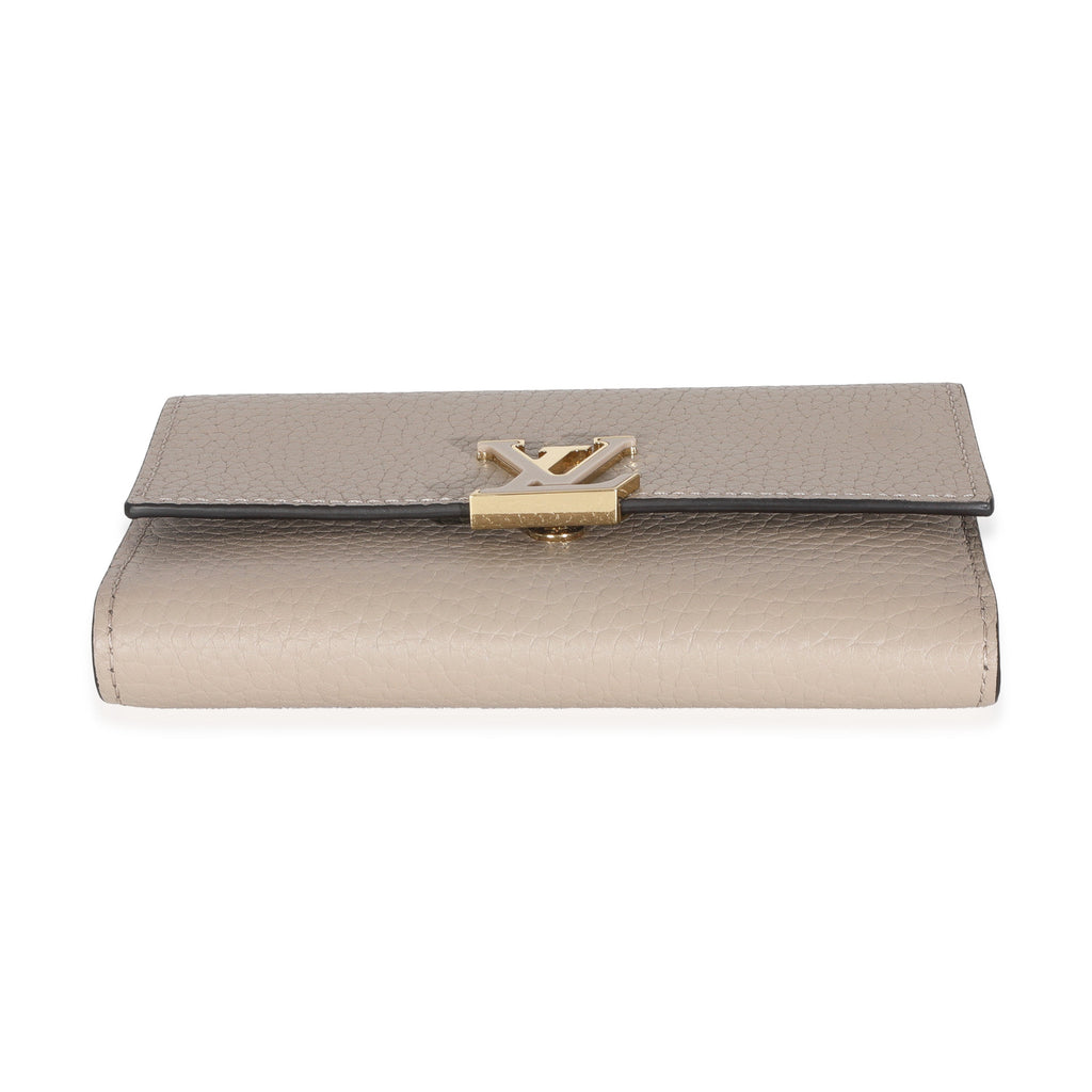 Louis Vuitton Galet Taurillon Capucines Compact Wallet