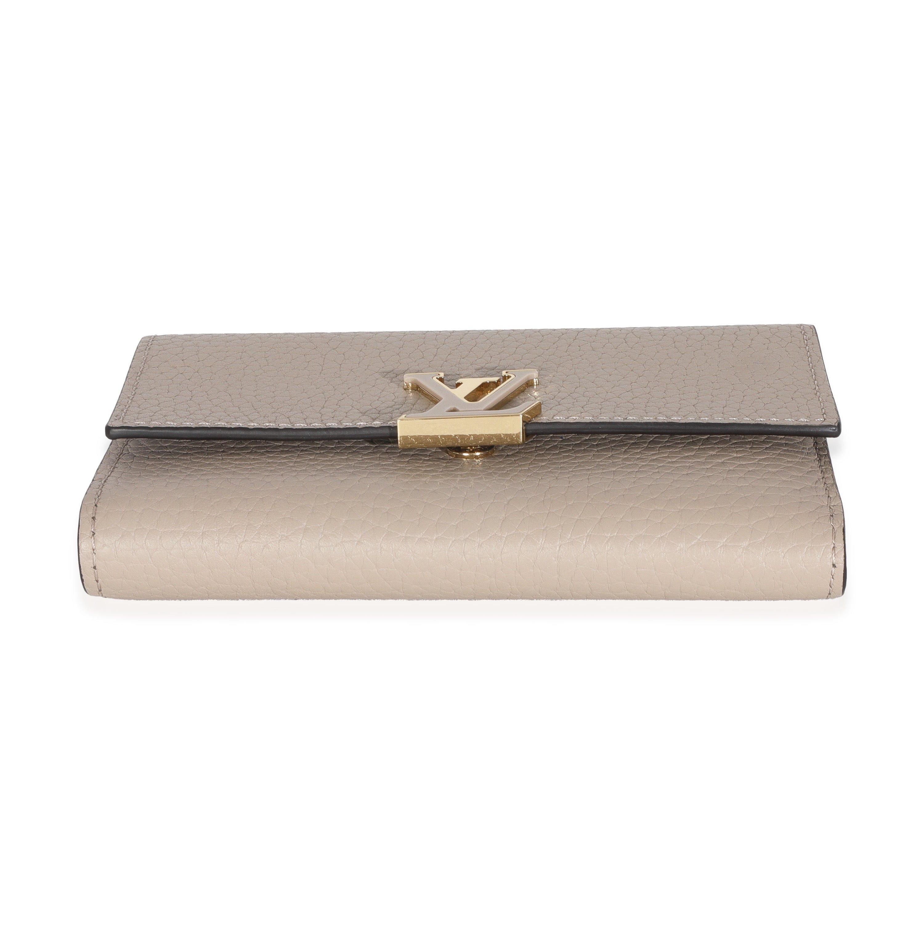 Louis Vuitton Galet Taurillon Capucines Compact Wallet