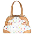 Louis Vuitton White Monogram Multicolor Canvas Claudia