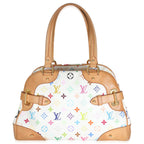 Louis Vuitton White Monogram Multicolor Canvas Claudia