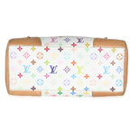 Louis Vuitton White Monogram Multicolor Canvas Claudia