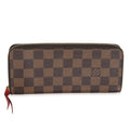 Louis Vuitton Damier Ebene Canvas Clemence Wallet