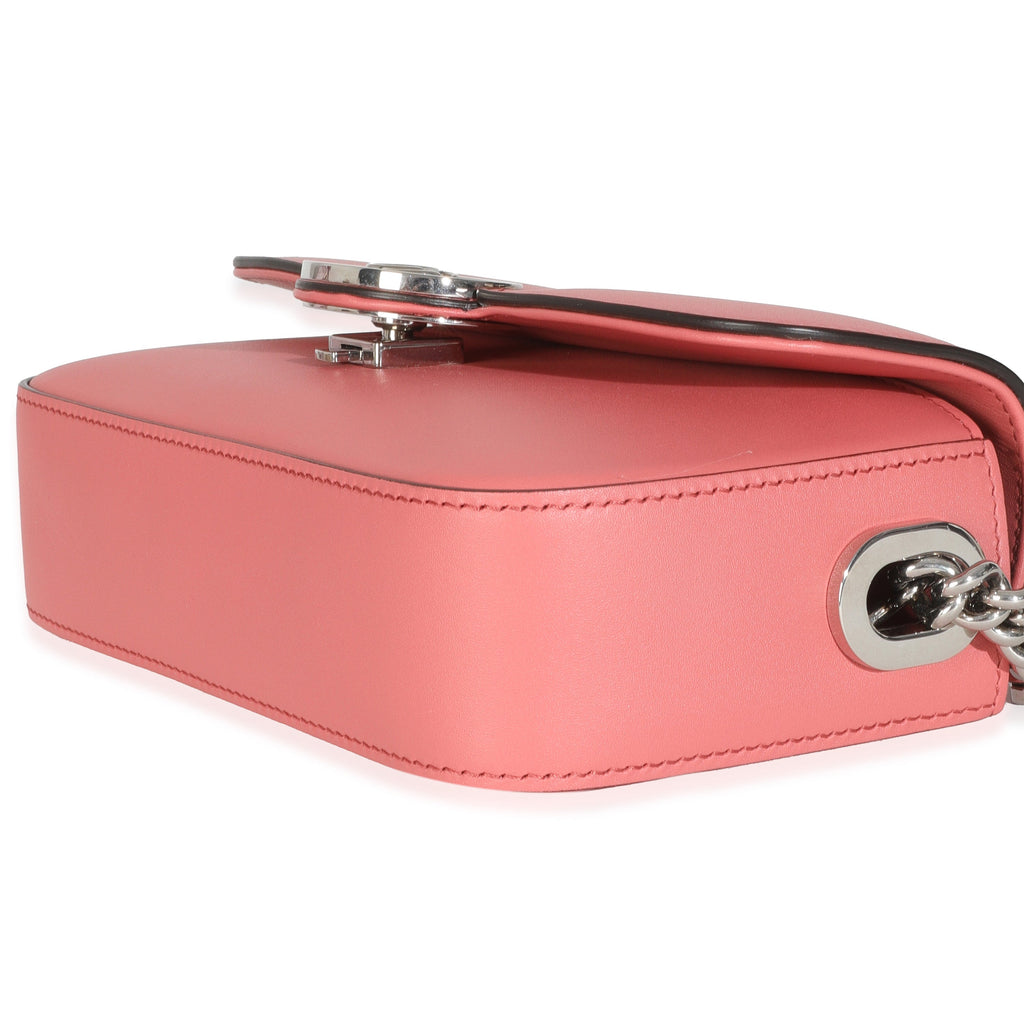 Gucci Pink Senna Calfskin Petite GG Top Handle Shoulder Bag