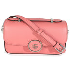 Gucci Pink Senna Calfskin Petite GG Top Handle Shoulder Bag