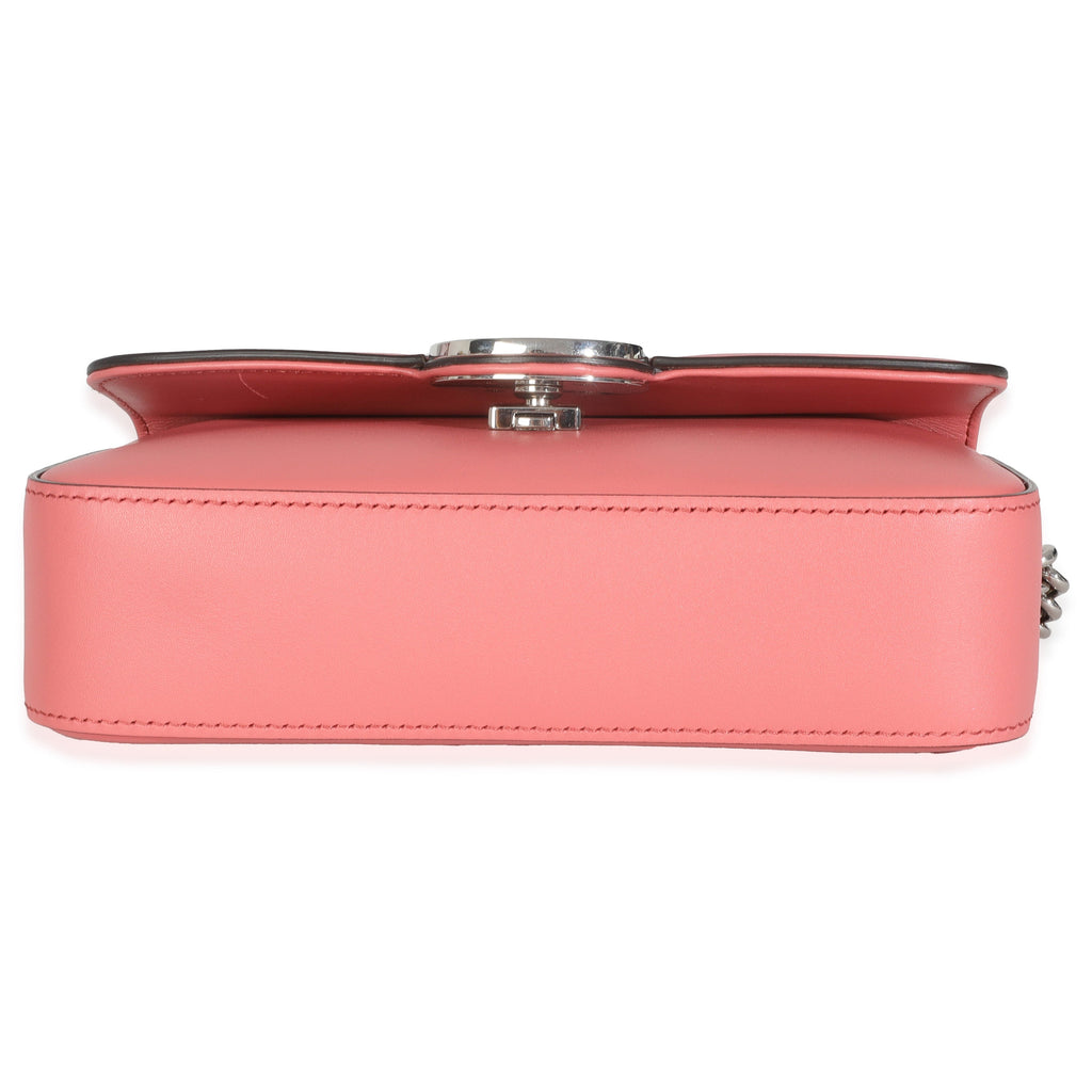 Gucci Pink Senna Calfskin Petite GG Top Handle Shoulder Bag