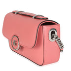 Gucci Pink Senna Calfskin Petite GG Top Handle Shoulder Bag