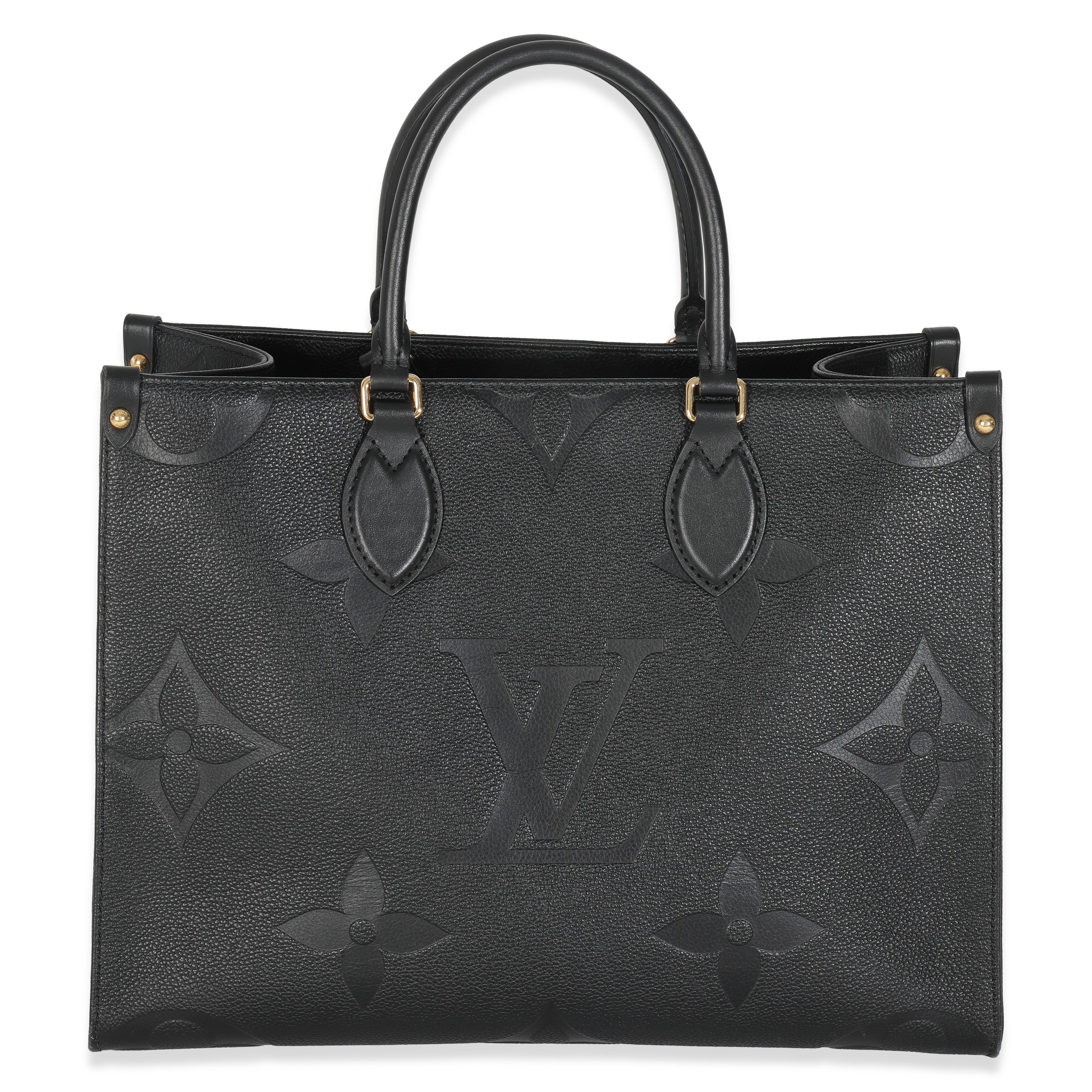 Louis Vuitton Black Giant Monogram Empreinte Onthego MM