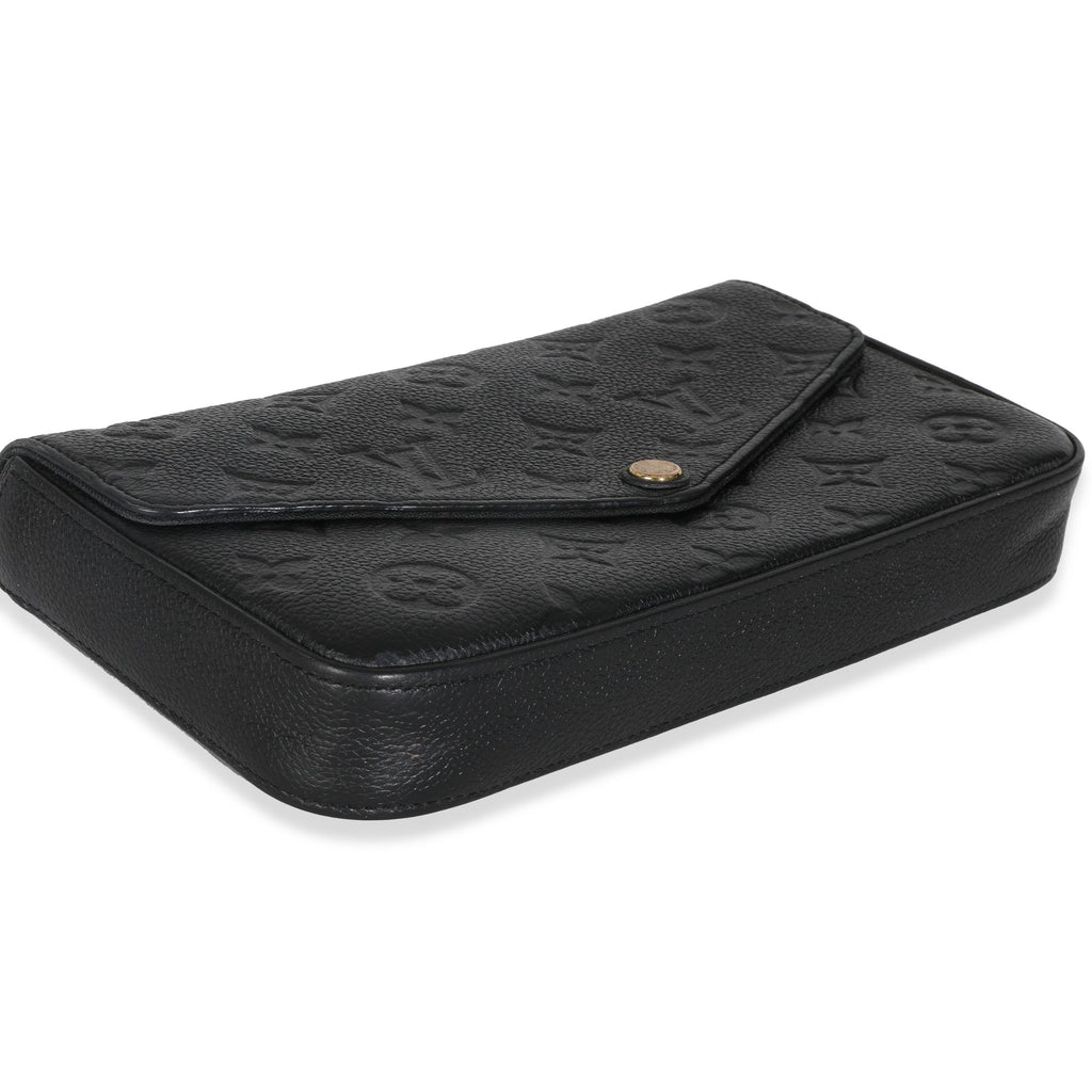 Louis Vuitton Black Monogram Empreinte Felicie Pochette