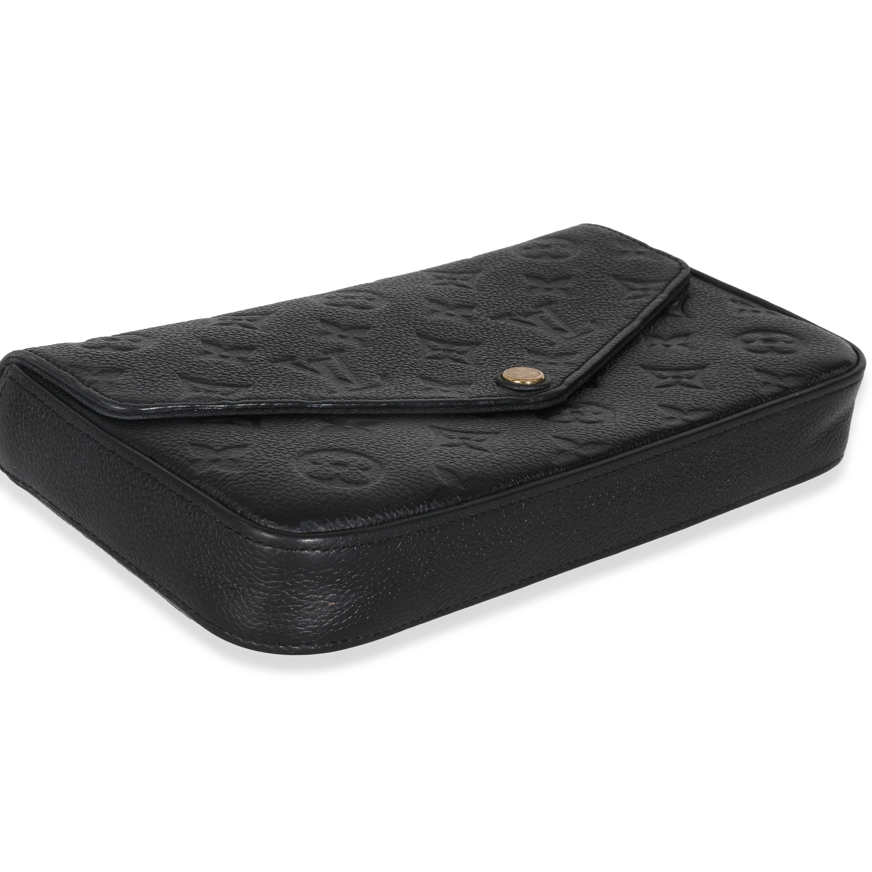 Louis Vuitton Black Monogram Empreinte Felicie Pochette