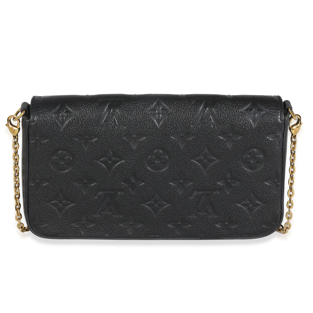 Louis Vuitton Black Monogram Empreinte Felicie Pochette