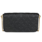 Louis Vuitton Black Monogram Empreinte Felicie Pochette