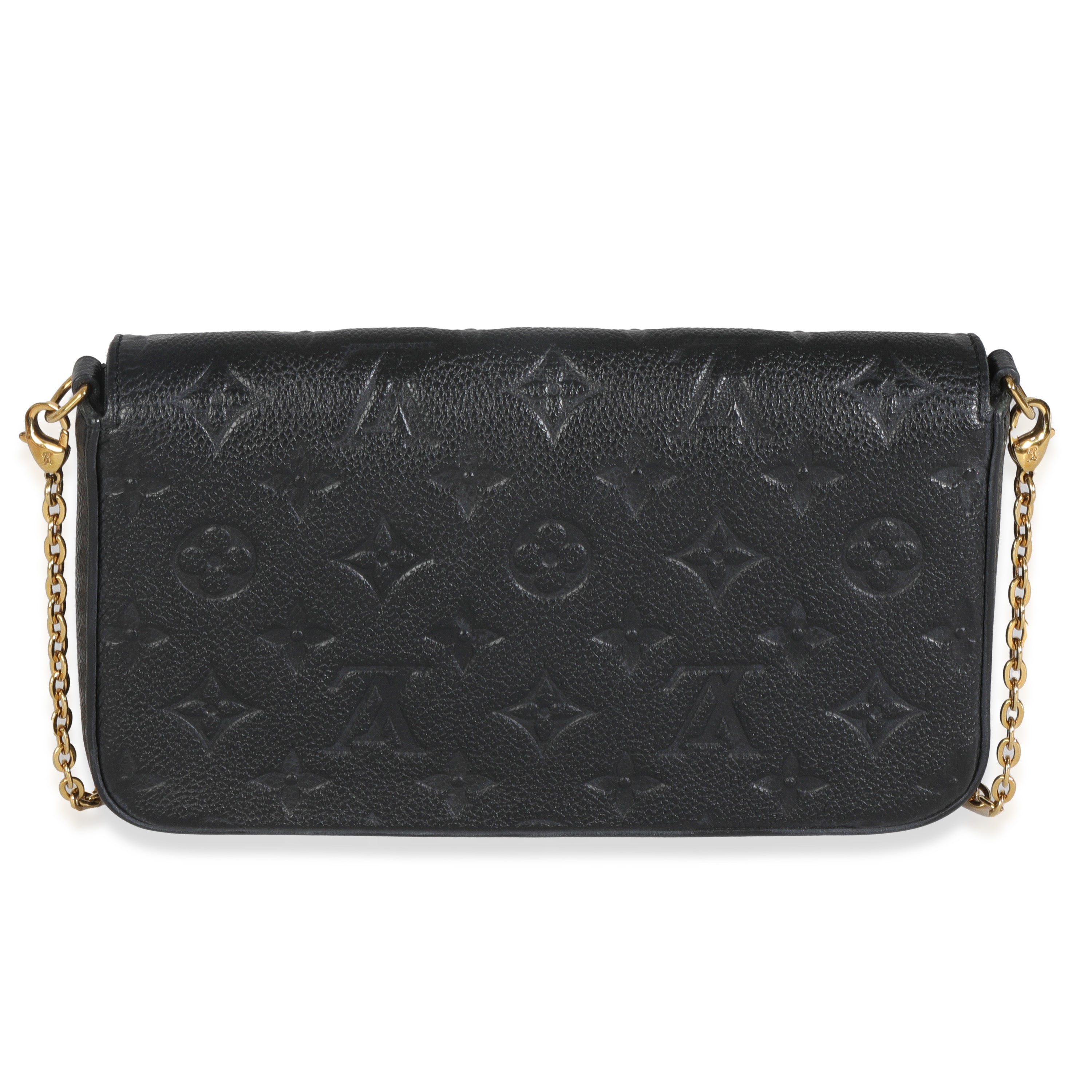 Louis Vuitton Black Monogram Empreinte Felicie Pochette