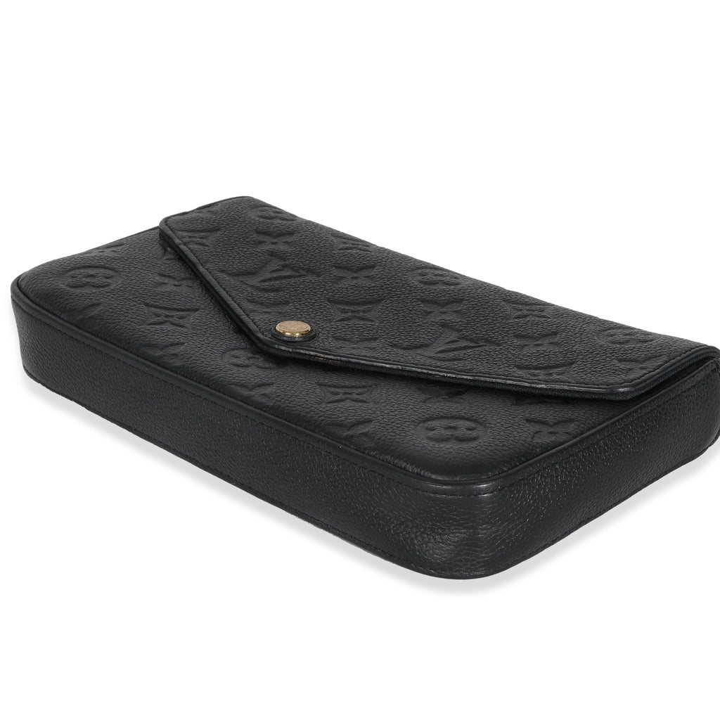 Louis Vuitton Black Monogram Empreinte Felicie Pochette