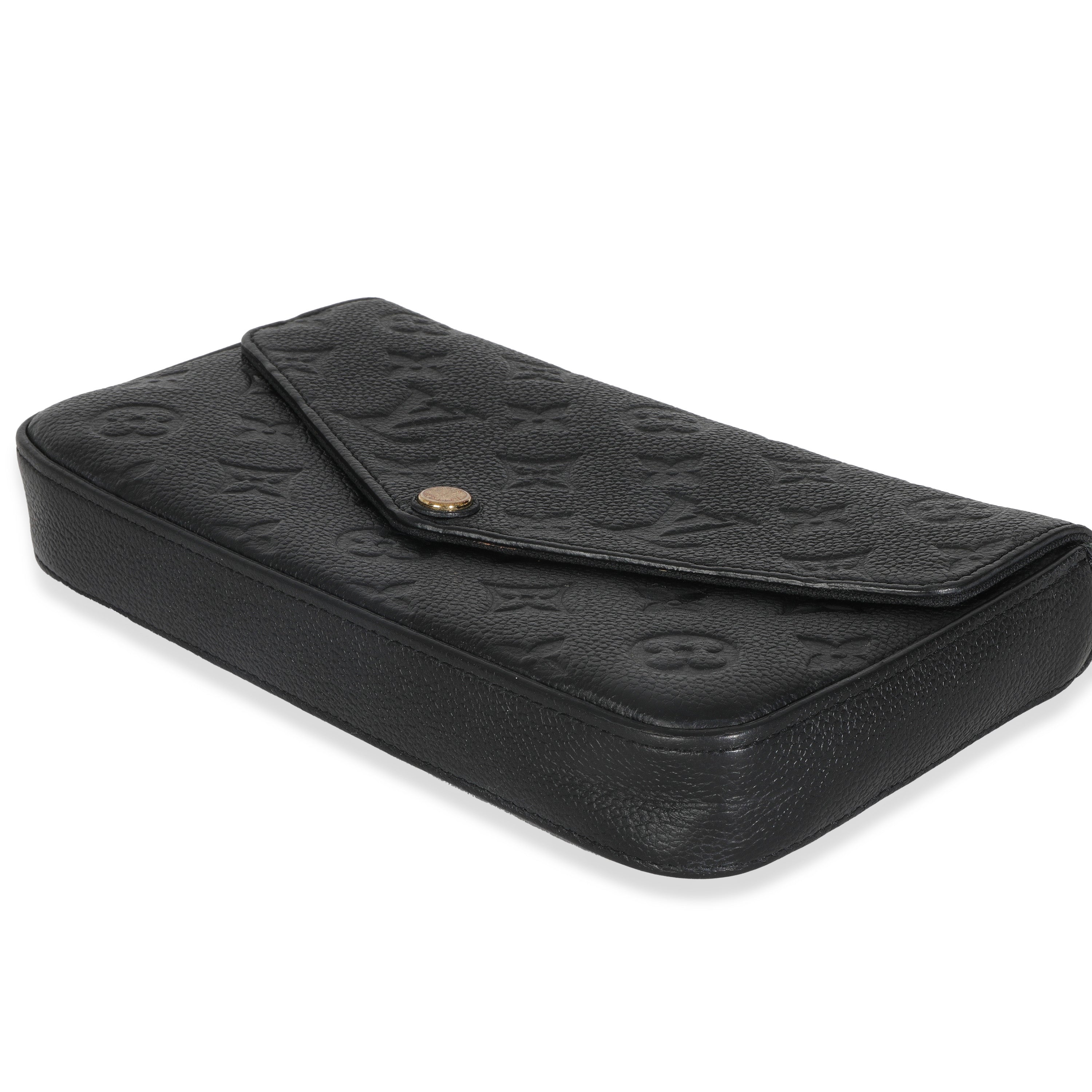 Louis Vuitton Black Monogram Empreinte Felicie Pochette