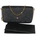 Louis Vuitton Black Monogram Empreinte Felicie Pochette