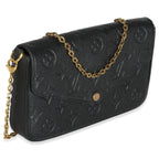Louis Vuitton Black Monogram Empreinte Felicie Pochette