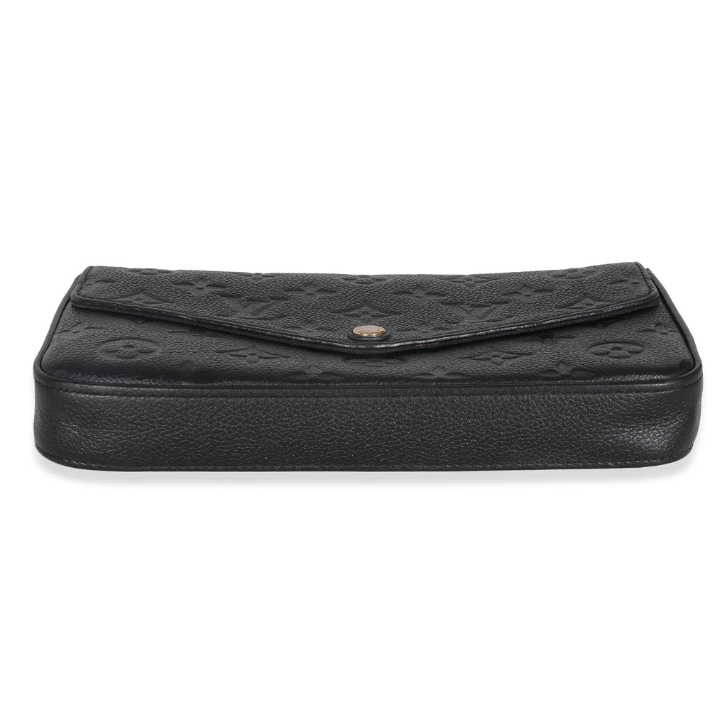 Louis Vuitton Black Monogram Empreinte Felicie Pochette