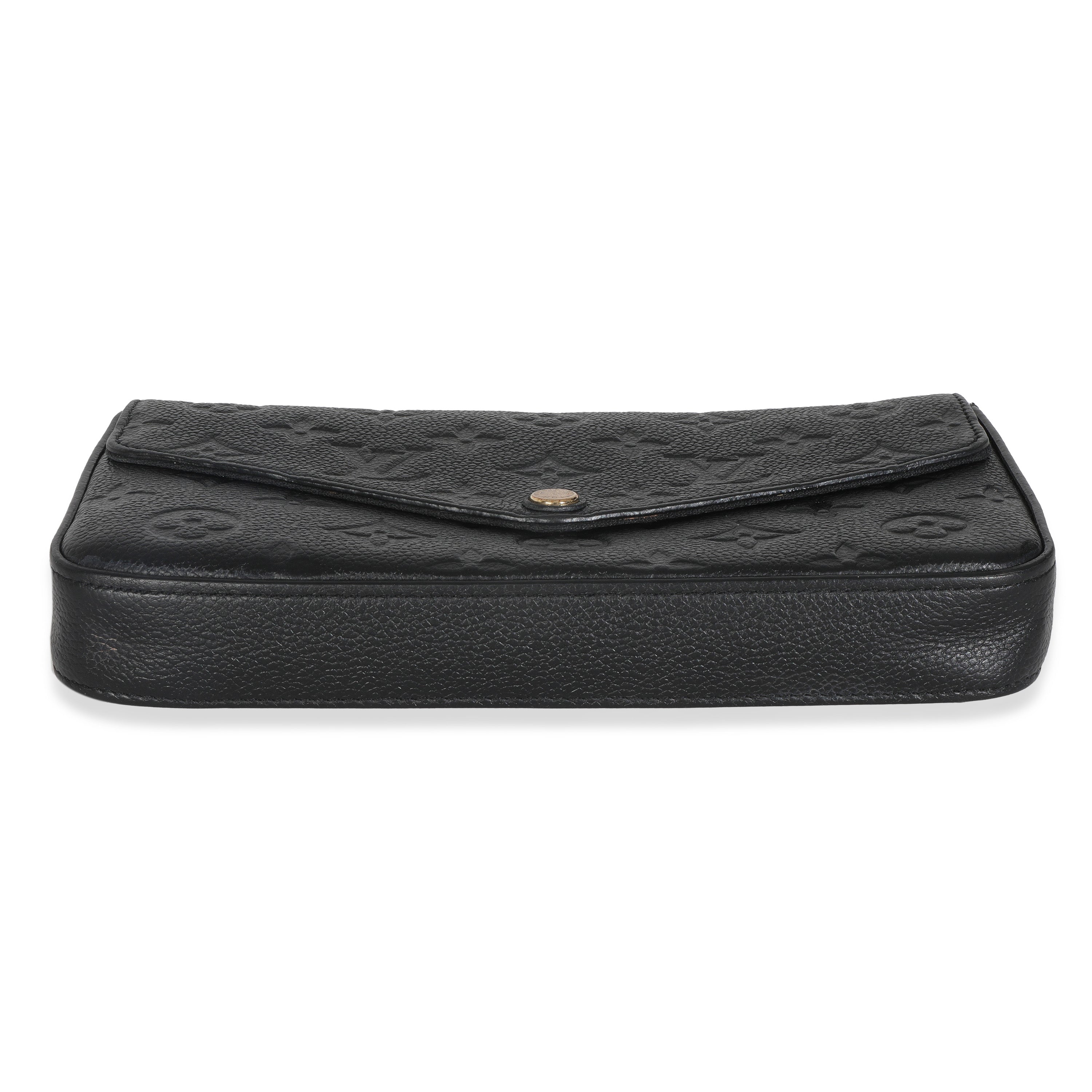 Louis Vuitton Black Monogram Empreinte Felicie Pochette