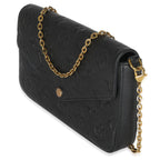 Louis Vuitton Black Monogram Empreinte Felicie Pochette