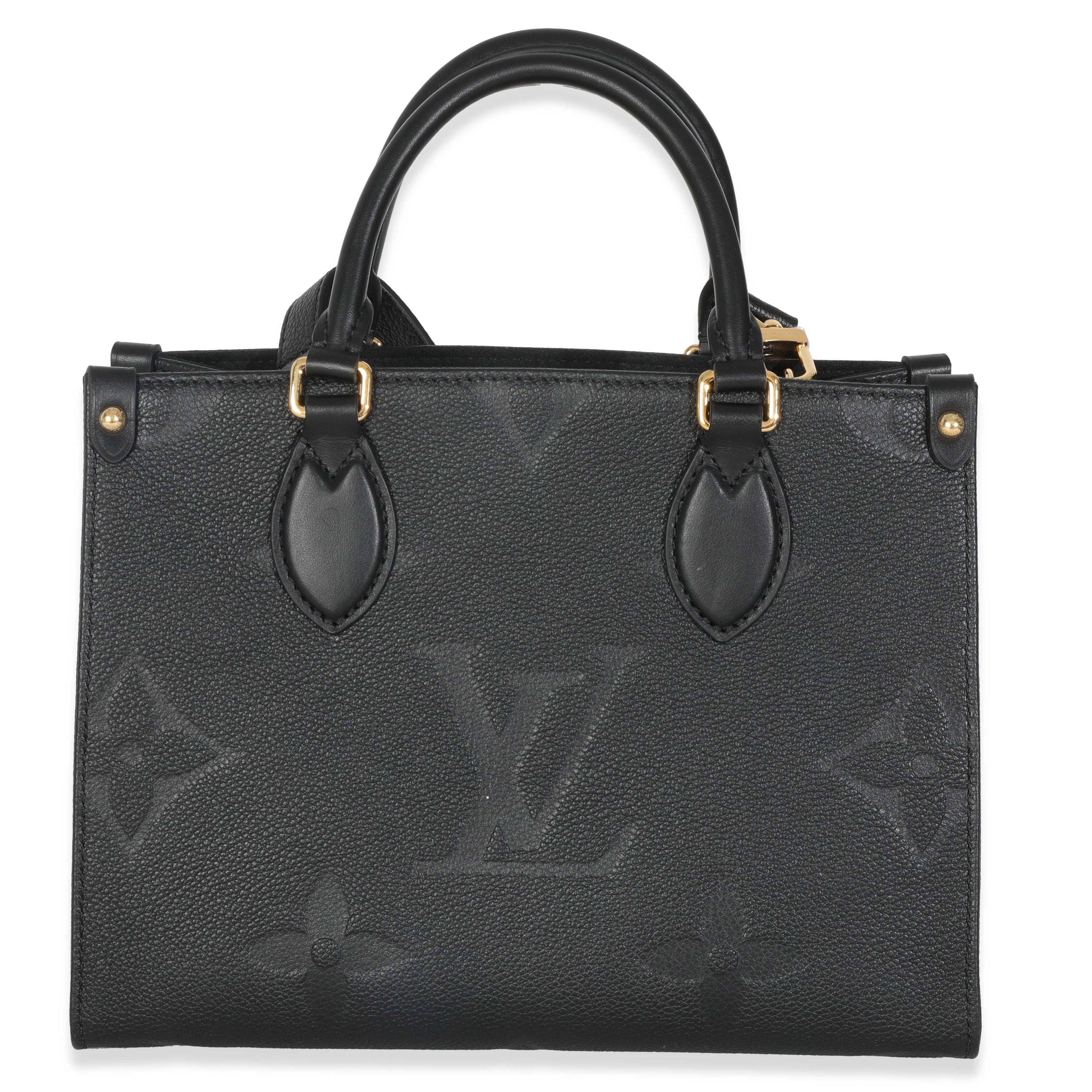 Louis Vuitton Black Giant Monogram Empreinte Onthego PM