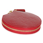 Louis Vuitton Red Monogram Vernis Porte Monnaie Chapeau