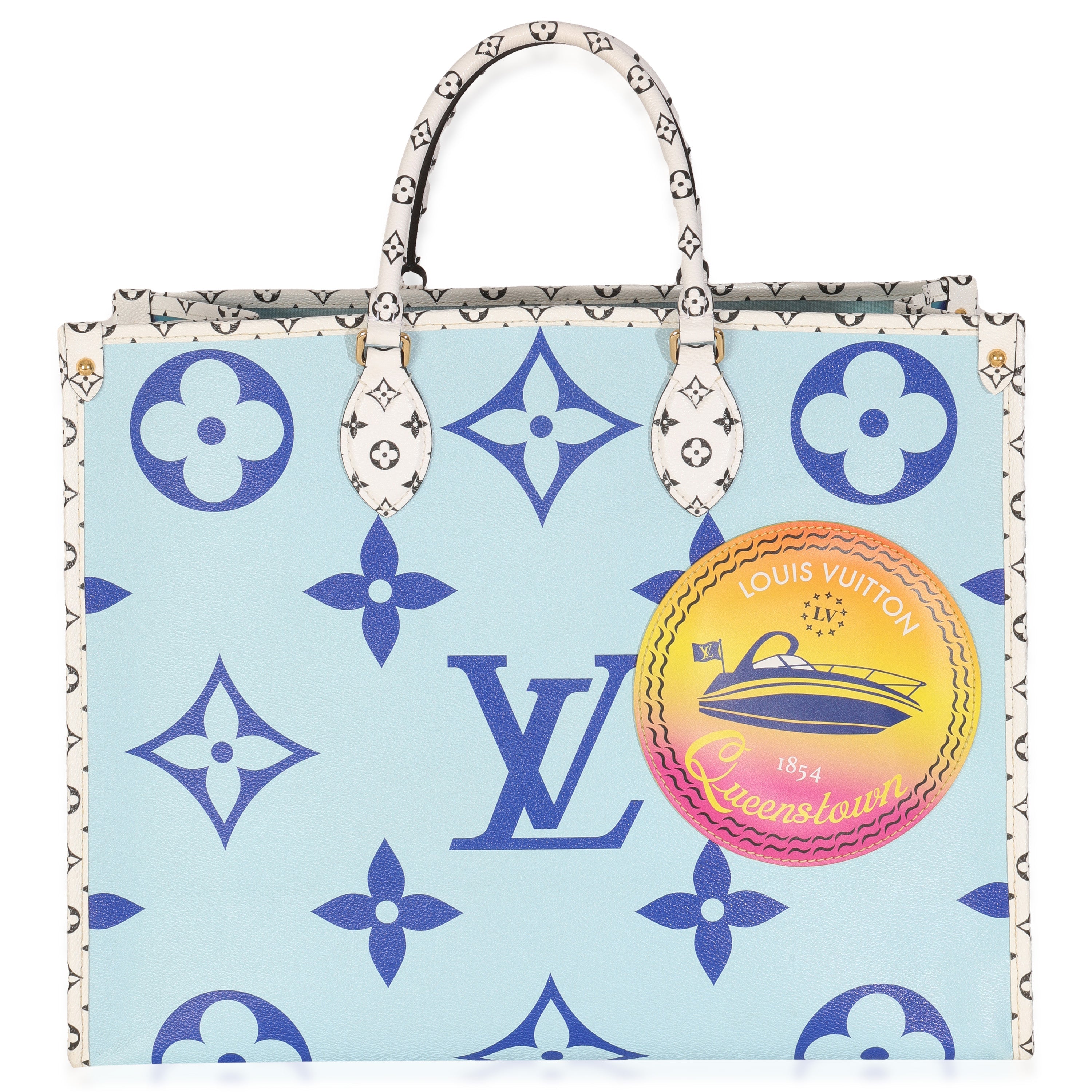 Louis Vuitton Blue Monogram Giant Canvas Queenstown Onthego GM