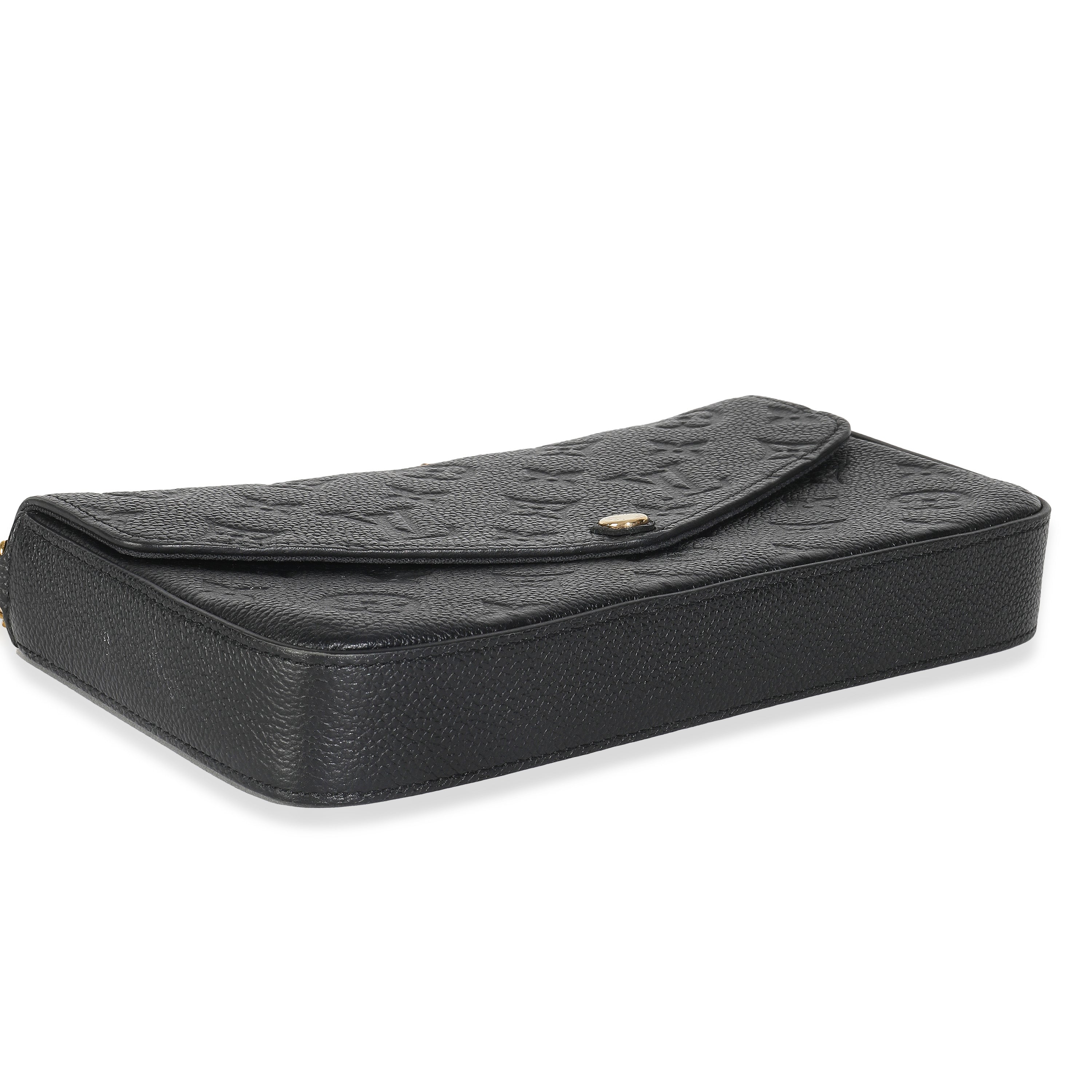 Louis Vuitton Black Monogram Empreinte Felicie Pochette