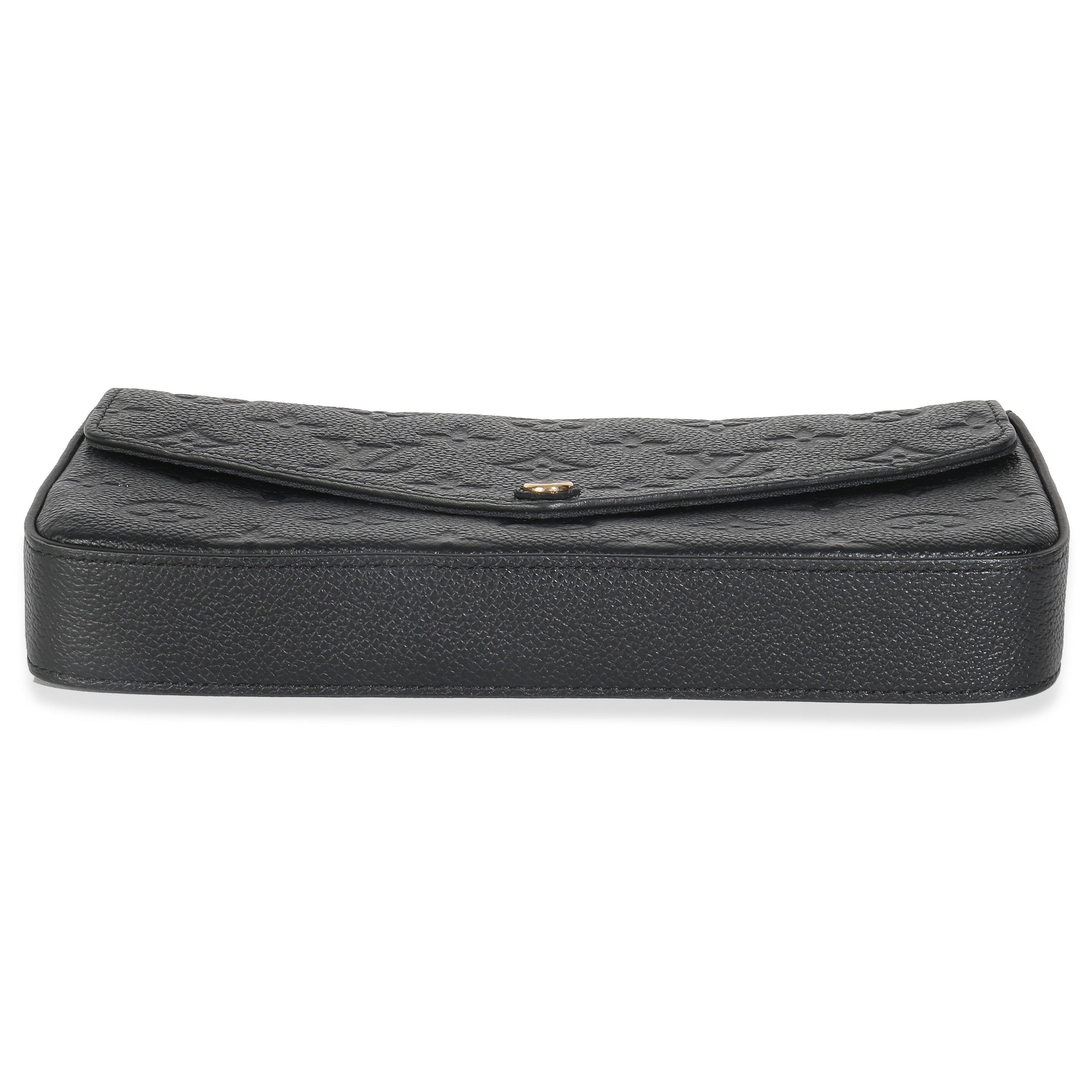 Louis Vuitton Black Monogram Empreinte Felicie Pochette