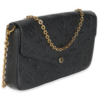Louis Vuitton Black Monogram Empreinte Felicie Pochette