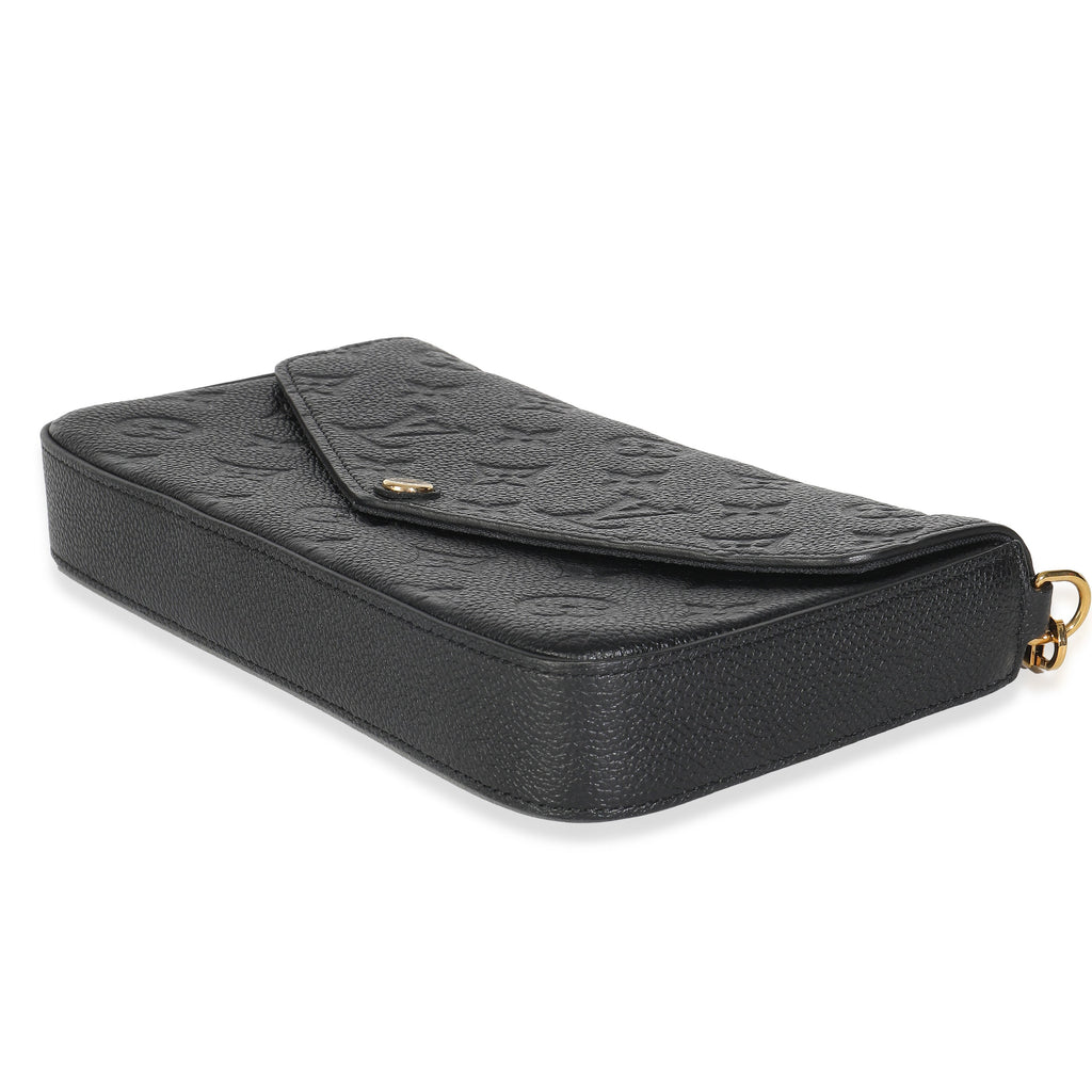 Louis Vuitton Black Monogram Empreinte Felicie Pochette