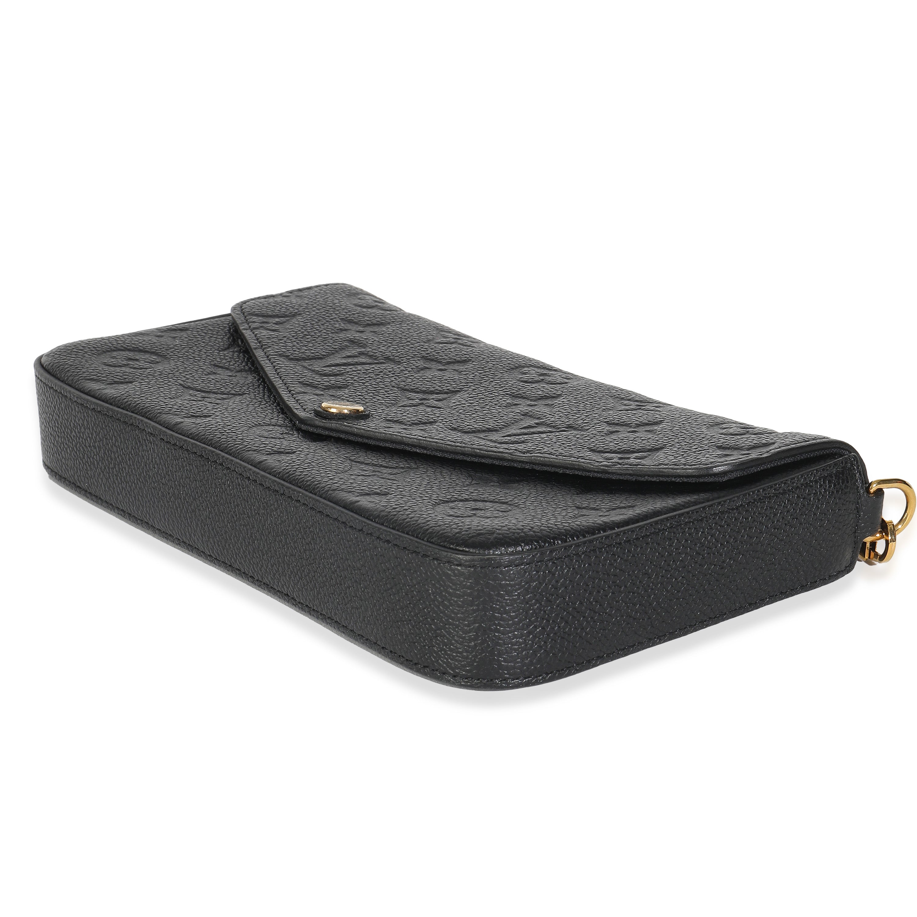 Louis Vuitton Black Monogram Empreinte Felicie Pochette