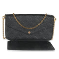 Louis Vuitton Black Monogram Empreinte Felicie Pochette
