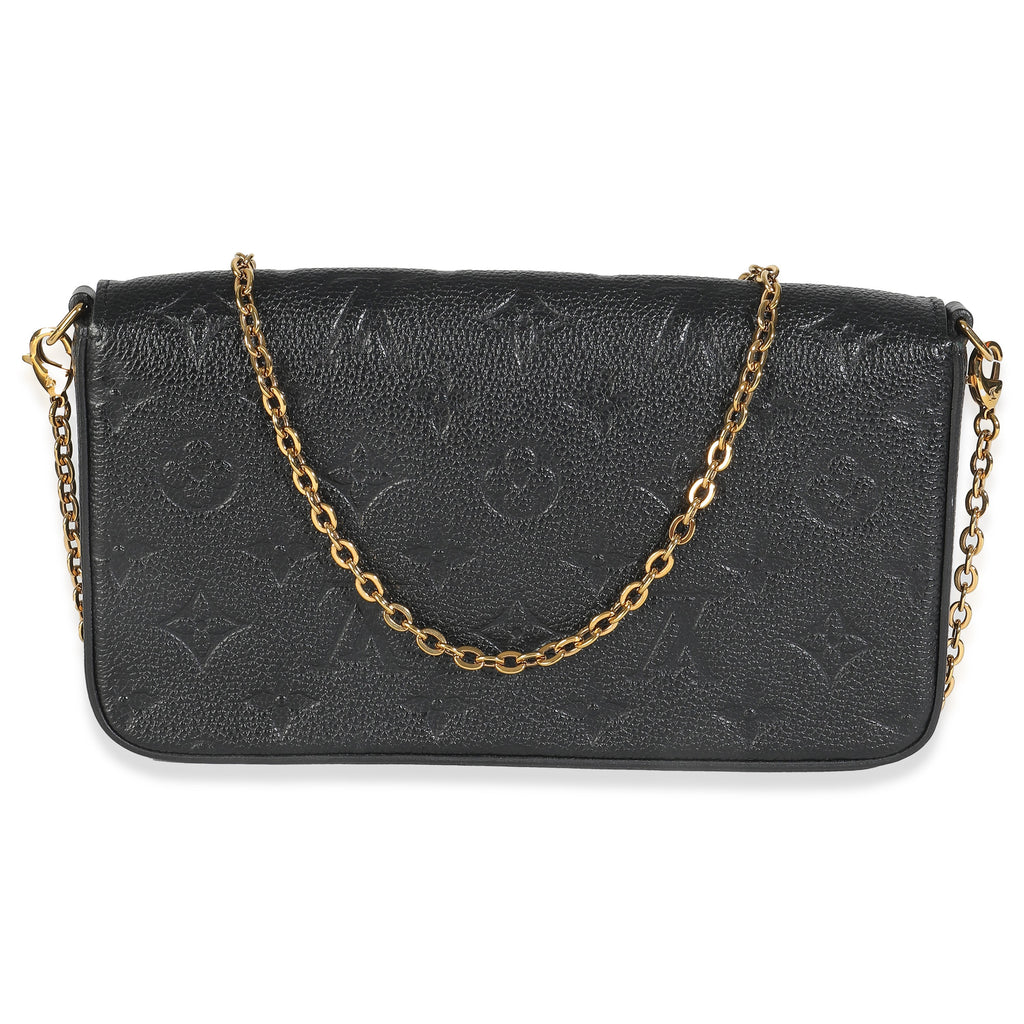 Louis Vuitton Black Monogram Empreinte Felicie Pochette